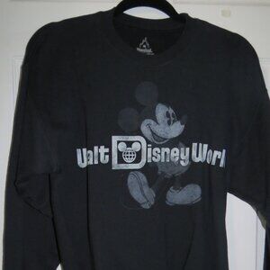 EUC Walt Disney World Black Mickey Mouse Sweatshirt Adult Size Medium